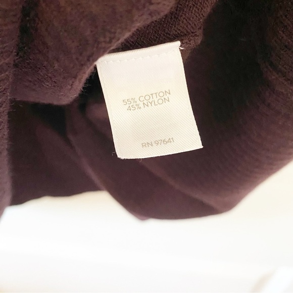 J. Jill Maroon Crewneck Long Sweater Tunic XS Petite - Picture 7 of 7